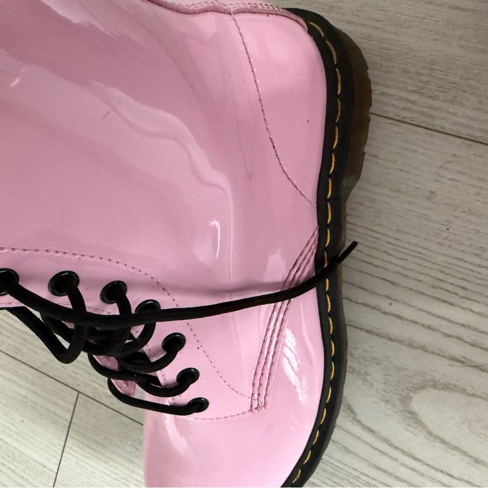 Dr. Martens Pink Combat Boots - Picture 11 of 13